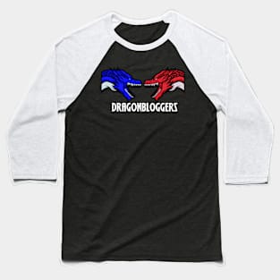 DragonBloggers Red Blue Dragon Head Shirt Baseball T-Shirt